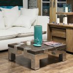 Cтол кофейный d-Bodhi Prius из массива тика на металлических ножках