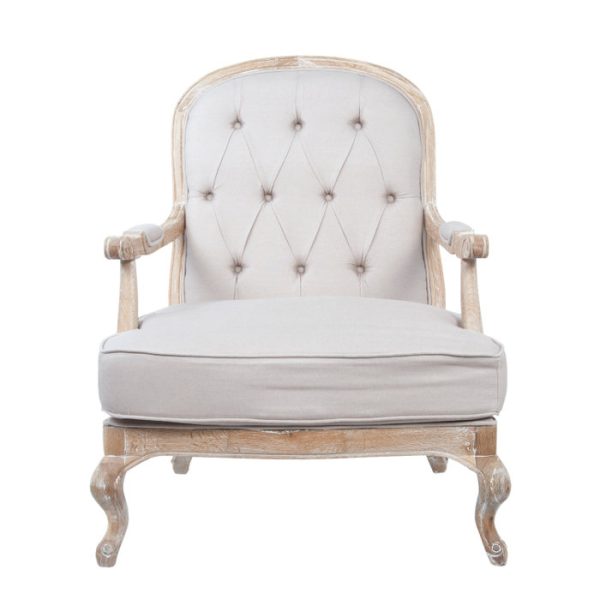 Кресло Honesta beige с пуфом — изображение 2