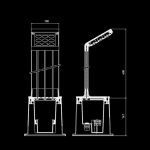 Фонарь Side Quadrat из хромированного металла — изображение 3