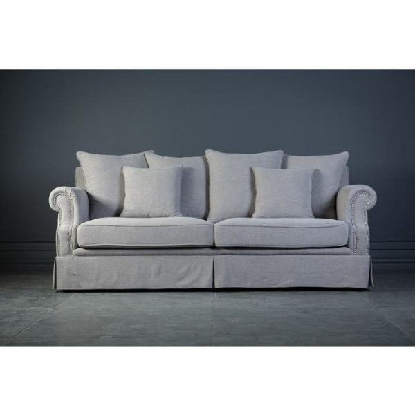 Диван Бурже декорированный латунными гвоздиками  — изображение 9