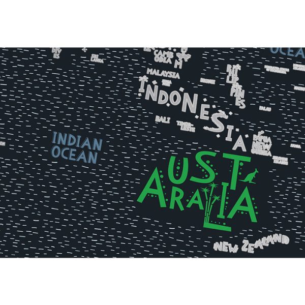 Карта travel map letters world — изображение 30