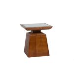 Журнальный столик Pompeza из дерева с зеркальной столешницей
