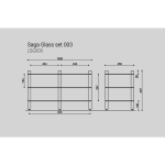 ТУМБА ПОД ТВ Latitude SAGA GLASS SET 003 светлый ясень — изображение 3