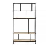 Стеллаж Makella black светлый дуб