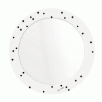 Настенное Зеркало POIS в раме с минималистическим принтом