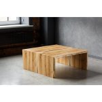 Журнальный столик из дуба и американского ореха