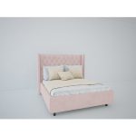 Кровать Wing-2 140x200 см Велюр Пыльная роза — изображение 5