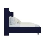 Кровать Wing-2 180x200 см Велюр Синий — изображение 2