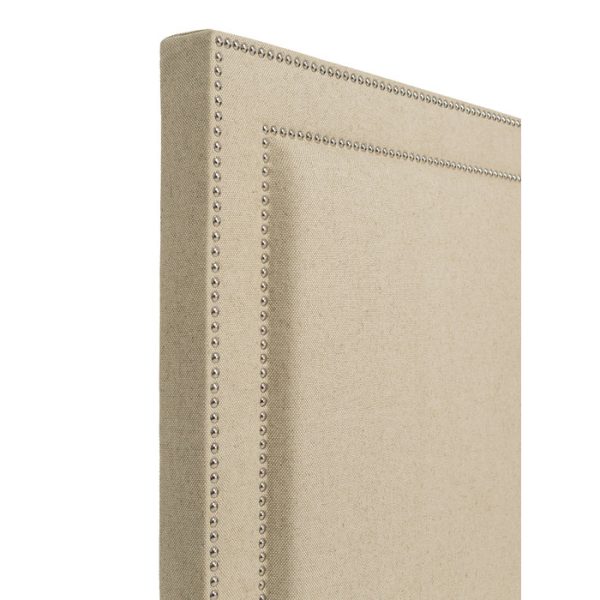 КРОВАТЬ С МЯГКИМ ИЗГОЛОВЬЕМ декорированным гвоздями 140х200 см — изображение 3