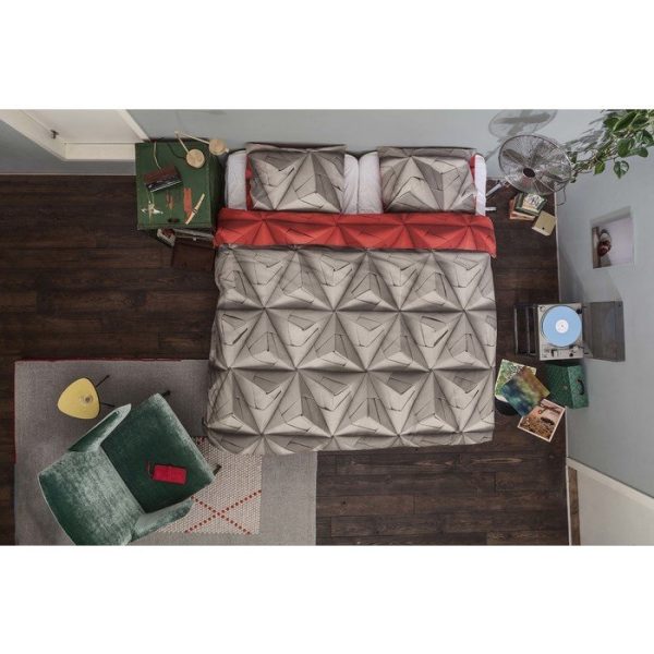 Комплект постельного белья Оригами красный 150х200 — изображение 4