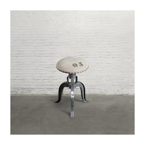 Табурет Dialma Brown SGABELLO из металла черного цвета с патиной — изображение 2