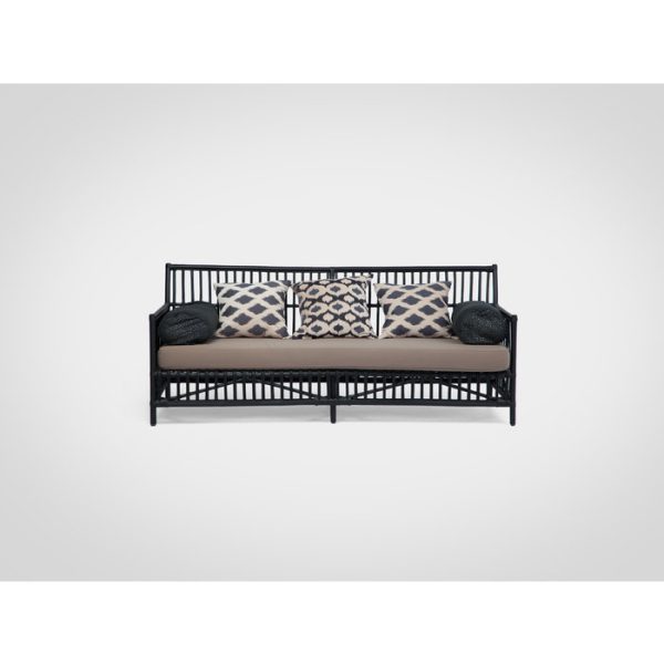 Диван из натурального ротанга с мягким сиденьем  — изображение 2