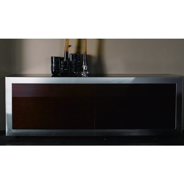 Комод из натурального шпона с металлическими вставками  — изображение 3