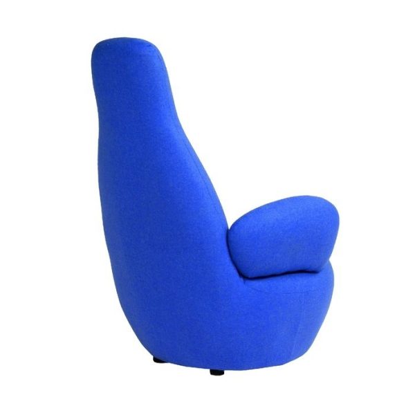 Кресло Bottle Chair с кашемиром синего цвета — изображение 4