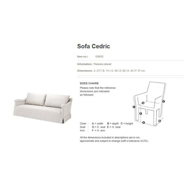 Диван  Sofa Cedric   — изображение 3