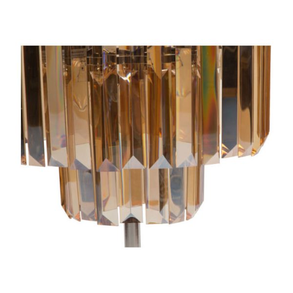 Лампа настольная высокая из металла и стекла — изображение 6