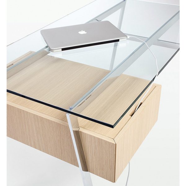 Письменный Стол Bensen HOMEWORK со столешницей из плотного прозрачного стекла — изображение 3