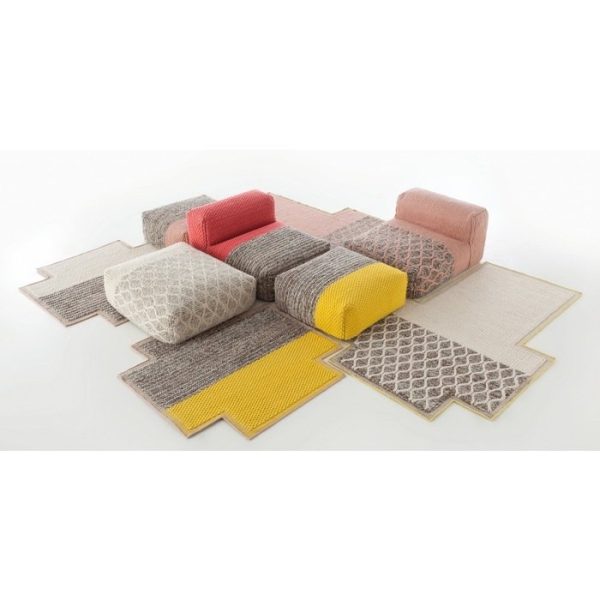 Пуфик GAN Plait из натуральной шерсти — изображение 5