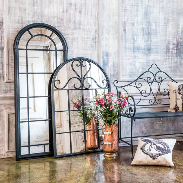 Настенное зеркало «Венсен» (черный антик) — изображение 2