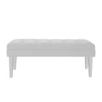 Банкетка Mellifluous white Молочный Велюр