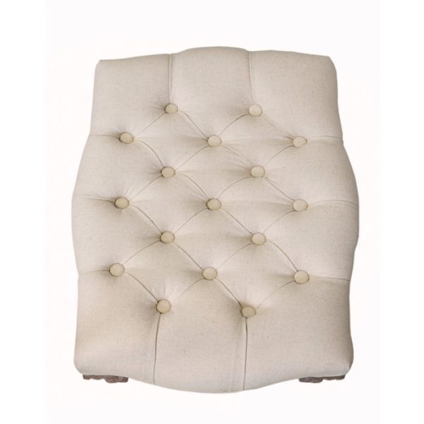 Банкетка Kina one из натурального каучукового дерева с тканевой обивкой — изображение 3