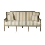 Диван из дерева и ткани