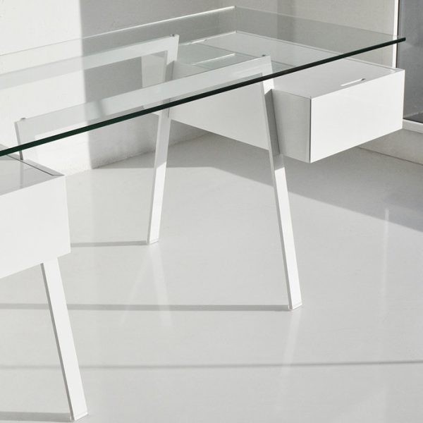 Письменный Стол Bensen HOMEWORK со столешницей из плотного прозрачного стекла — изображение 6