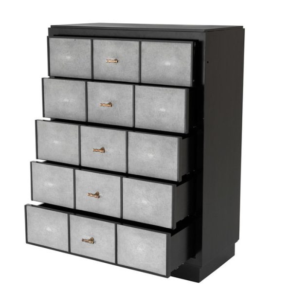 Комод  Brunel из дерева черного цвета — изображение 2