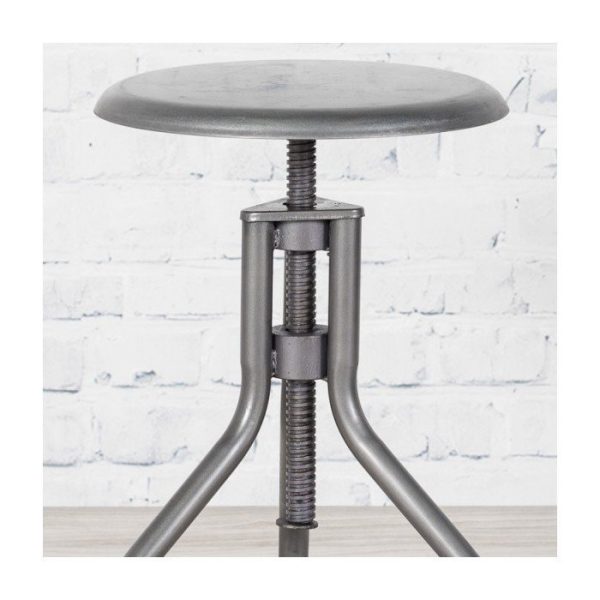 Винтовой табурет в индустриальном стиле TELEGRAPH — изображение 2