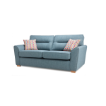 Диван двухместный серо-голубой
