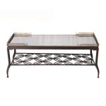 Столик журнальный Беатрис из металла и стекла 