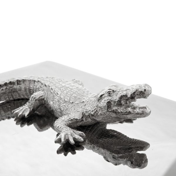 Коробка  Rectangular Croc из металла — изображение 3