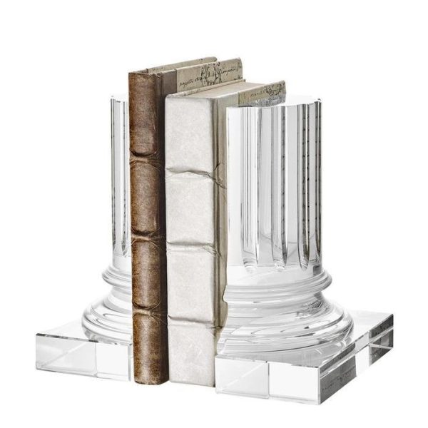 Набор из 2-х держателей для книг и журналов  Bookend Rival  из прозрачного стекла — изображение 2