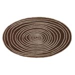 Овальный ковер NOW CARPETS Laps из шерсти и вискозы 170х135 см