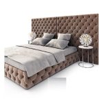 Кровать Letto GM 12 с обивкой из экокожи 140х200 см
