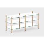 ТУМБА ПОД ТВ Latitude SAGA GLASS SET 003 светлый ясень