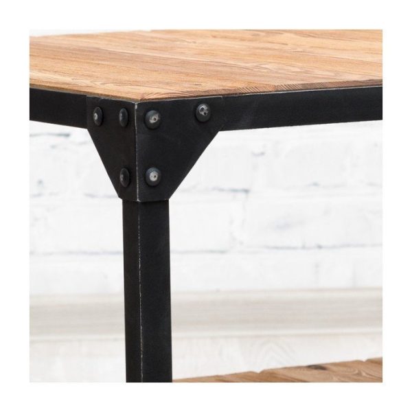 Журнальный стол Newport из массива дерева на колесиках  — изображение 5