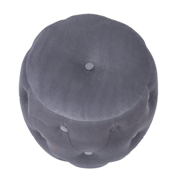 Пуф Passion Серый из велюра  — изображение 2