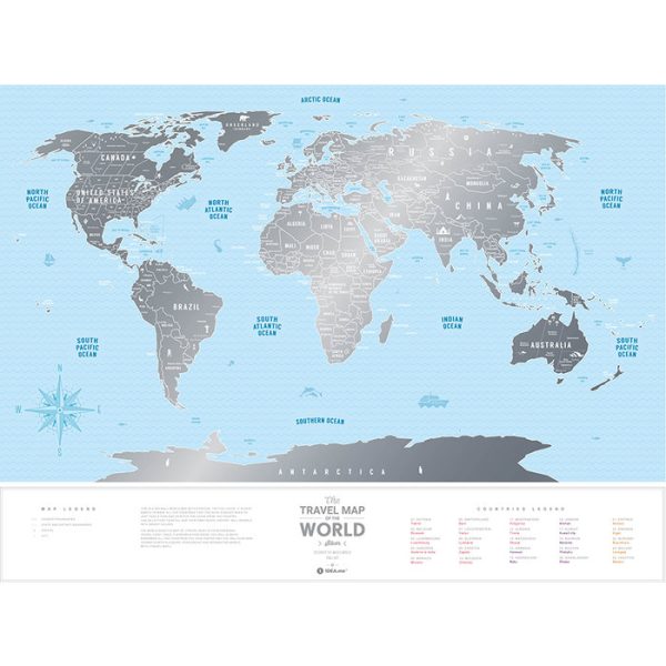 Карта travel map silver world — изображение 20