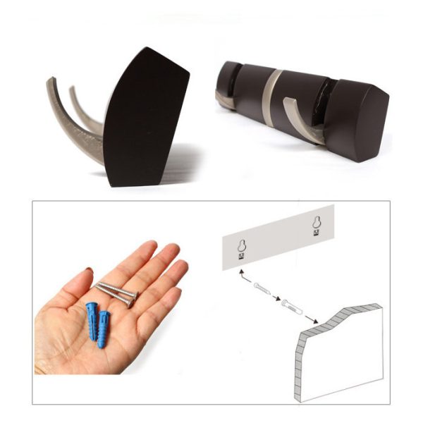 Вешалка настенная горизонтальная Umbra flip 8 крючков белая — изображение 5