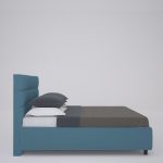 Кровать Wales с обивкой из велюра цвета Морской волны 200х200 см — изображение 7