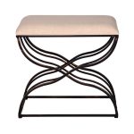 Банкетка с кованным основанием