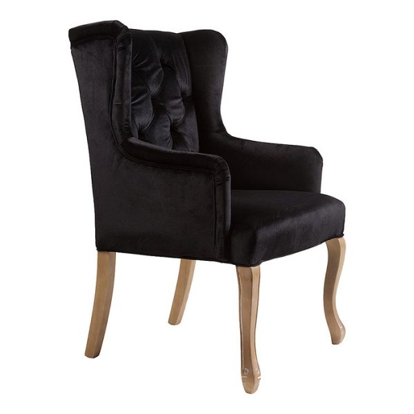 Кресло Ashby Chair Черный Вельвет — изображение 3