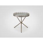 Столик круглый на металлической ножке