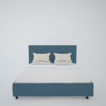 Кровать Royal Black 160х200 см Велюр Морская волна — изображение 6