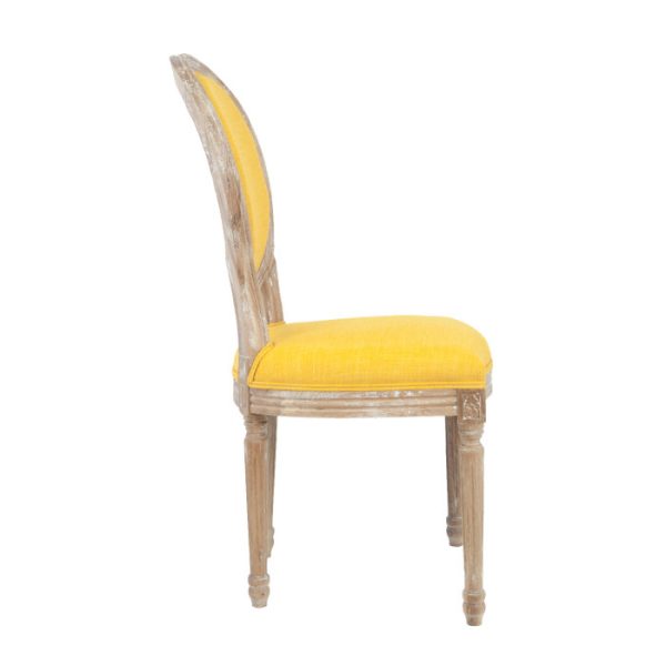 стул с мягкой обивкой Miro yellow — изображение 2