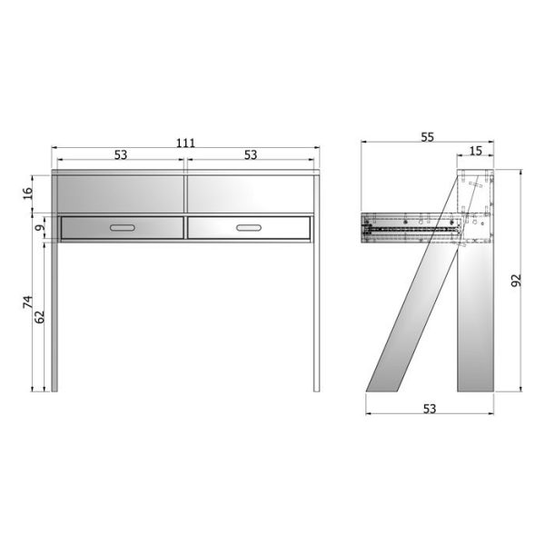 Письменный стол  MAX DESK WHITE — изображение 5
