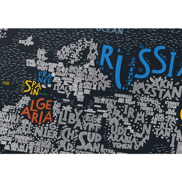 Карта travel map letters world — изображение 29