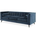 Диван Jack2 трехместный Синий Велюр — изображение 5