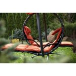 Двойное подвесное кресло качели LUNA-CONCEPT (цвет оранжевый)